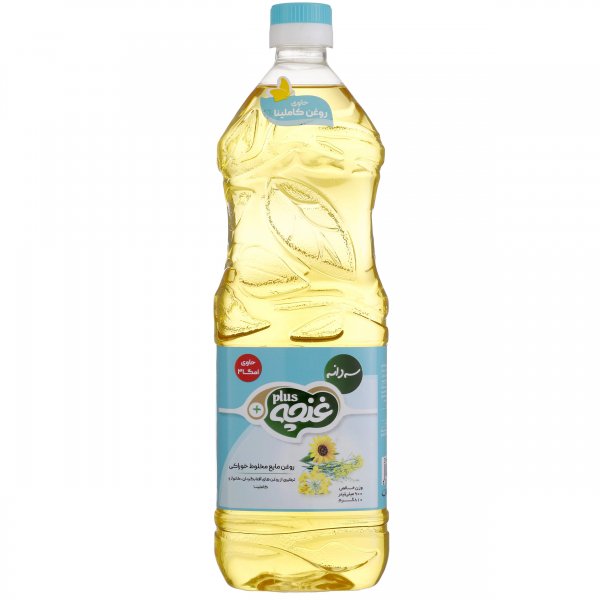 روغن سه دانه غنچه مخصوص پخت و پز مقدار 900 میلی‌لیتر