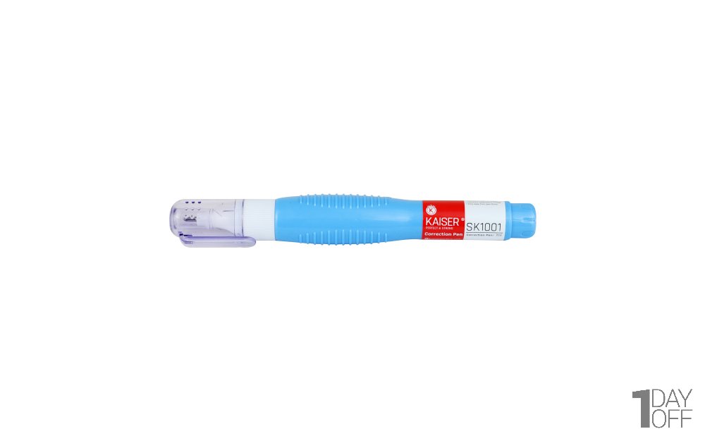 غلط‌گیر قلمی کایزر (KAISER) رنگ آبی مدل SK1001 مقدار 7 میلی‌لیتر