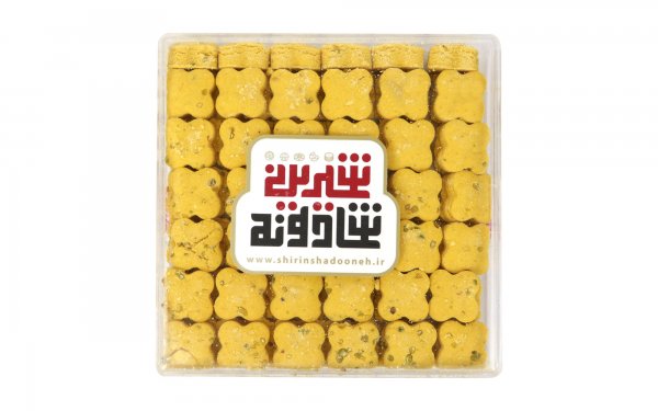 شیرینی نخودچی پسته شیرین شادونه مدل مربع مقدار 270 گرم