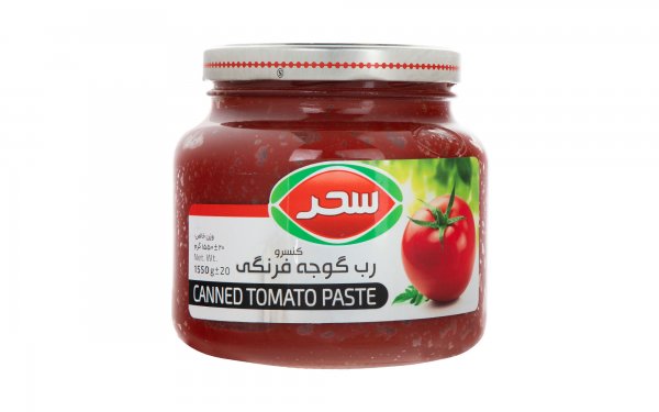 رب گوجه‌فرنگی سحر شیشه‌ای مقدار 1550 گرم