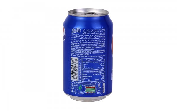 نوشابه قوطی پپسی (Pepsi) مقدار 330 میلی‌لیتر