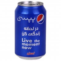 نوشابه قوطی پپسی (Pepsi) مقدار 330 میلی‌لیتر