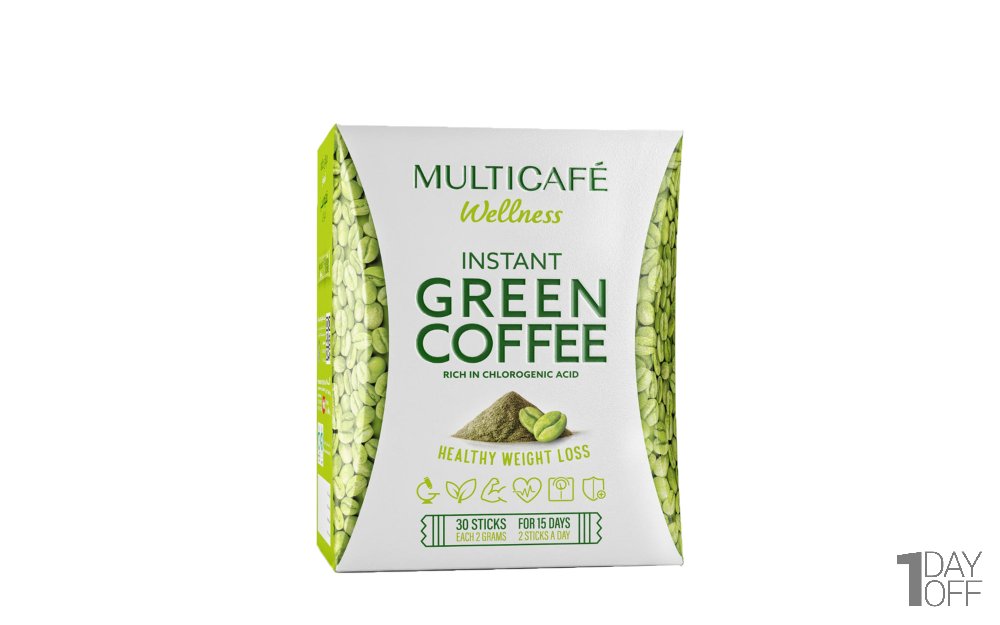 قهوه سبز فوری مولتی‌کافه بسته 30 عددی
