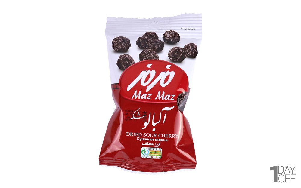 آلبالو خشکه نمکی مزمز مقدار 80 گرم