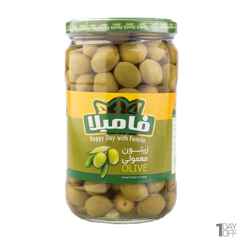 زیتون معمولی فامیلا مقدار 650 گرم