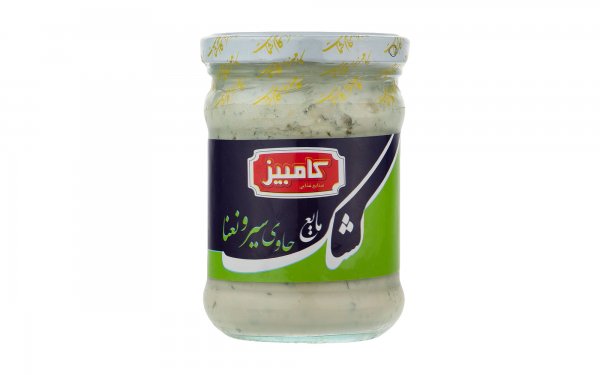 کشک پاستوریزه حاوی سیر و نعنا کامبیز مقدار 235 گرم