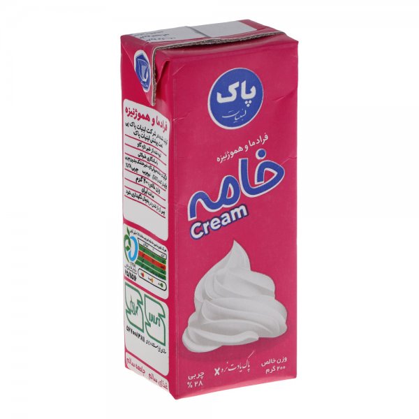 خامه صبحانه پاک مقدار 200 گرم