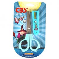 قیچی خط‌‌کش‌دار دارای محافظ سی‌بی‌اس (CBS) مدل JM150 رنگ سبزآبی