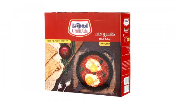 کنسرو املت نیمه آماده اروم‌آدا مقدار 130 گرم بسته 6 عددی