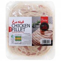 کالباس 90 درصد فیله مرغ با طعم دود فارسی مقدار 250 گرم