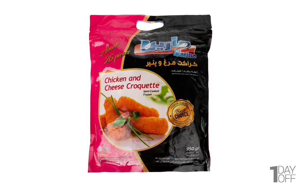 کراکت مرغ و پنیر مارین مقدار 950 گرم