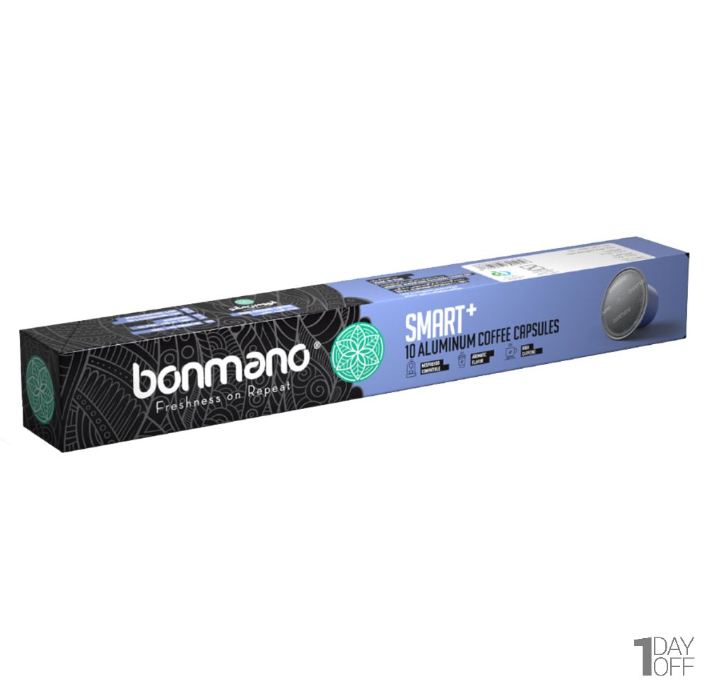 کپسول قهوه اسمارت‌پلاس (+Smart) بن‌مانو بسته 10 عددی