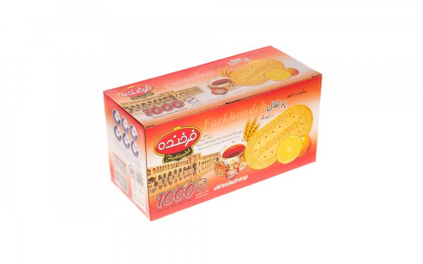 بیسکویت با طعم پرتقال فرخنده مقدار 900 گرم