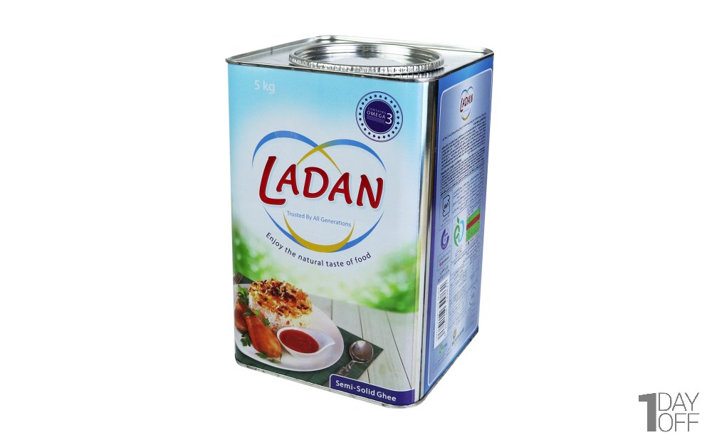روغن نیمه جامد حاوی امگا3  لادن مقدار 5 کیلوگرم