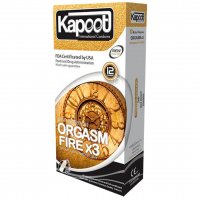کاندوم کاپوت (kapoot) Orgasmic مدل Orgasm Fire X3