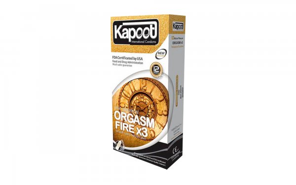 کاندوم کاپوت (kapoot) Orgasmic مدل Orgasm Fire X3