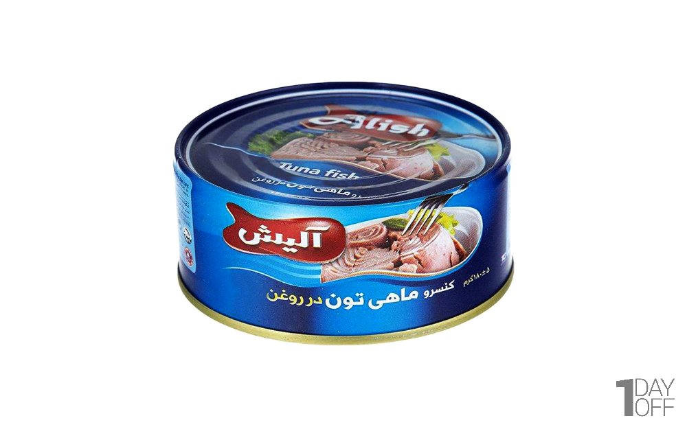 کنسرو تن ماهی آلیش مقدار 180 گرم