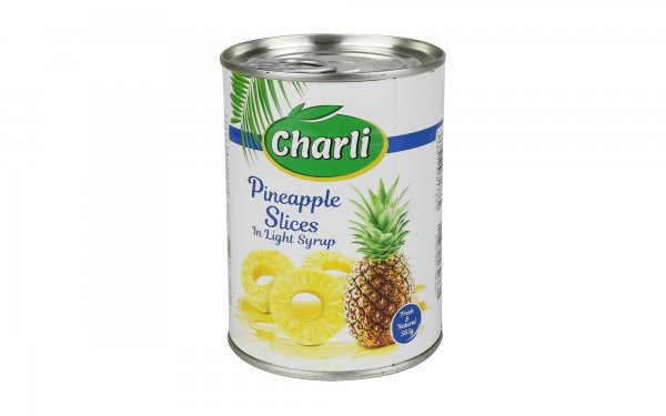 کمپوت آناناس حلقه‌ای چارلی (Charli) مقدار 565 گرم