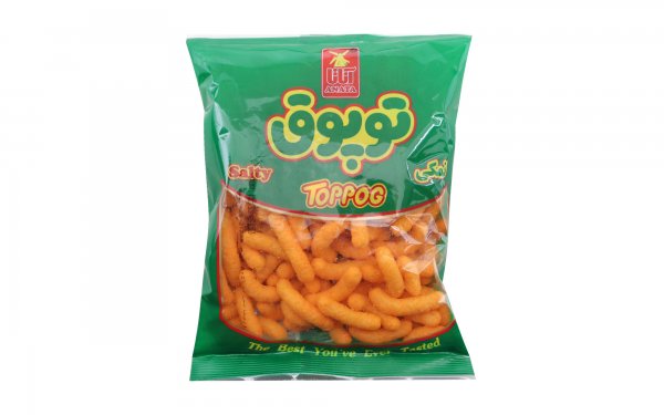 اسنک نمکی توپوق مقدار 80 گرمی
