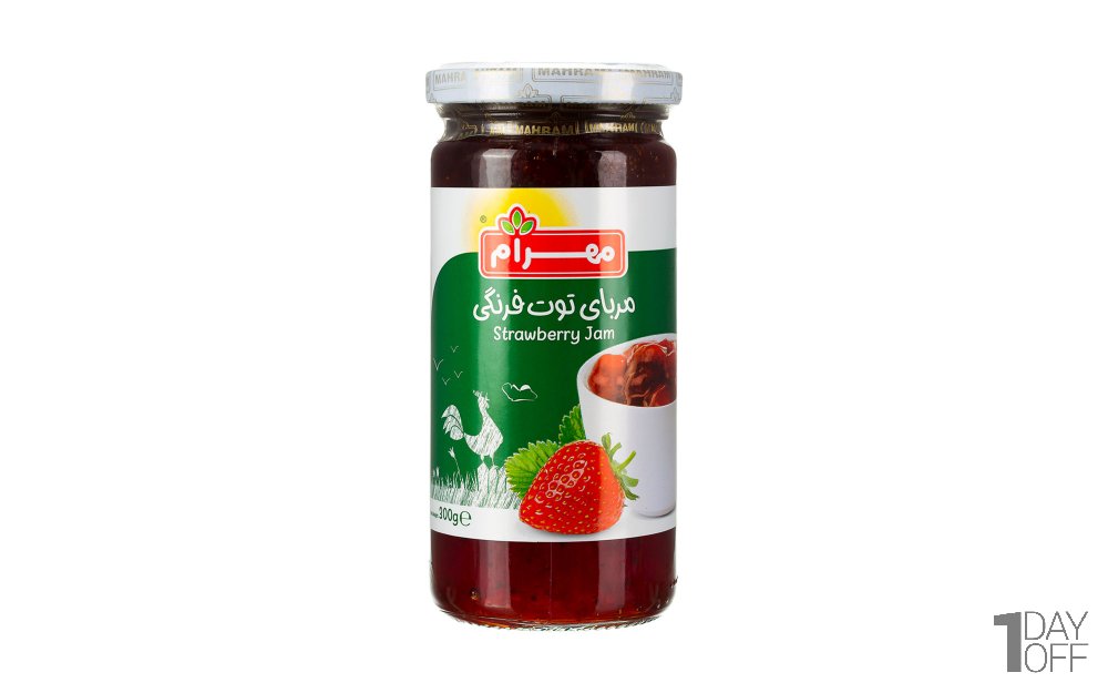 مربا توت فرنگی مهرام مقدار 300 گرم