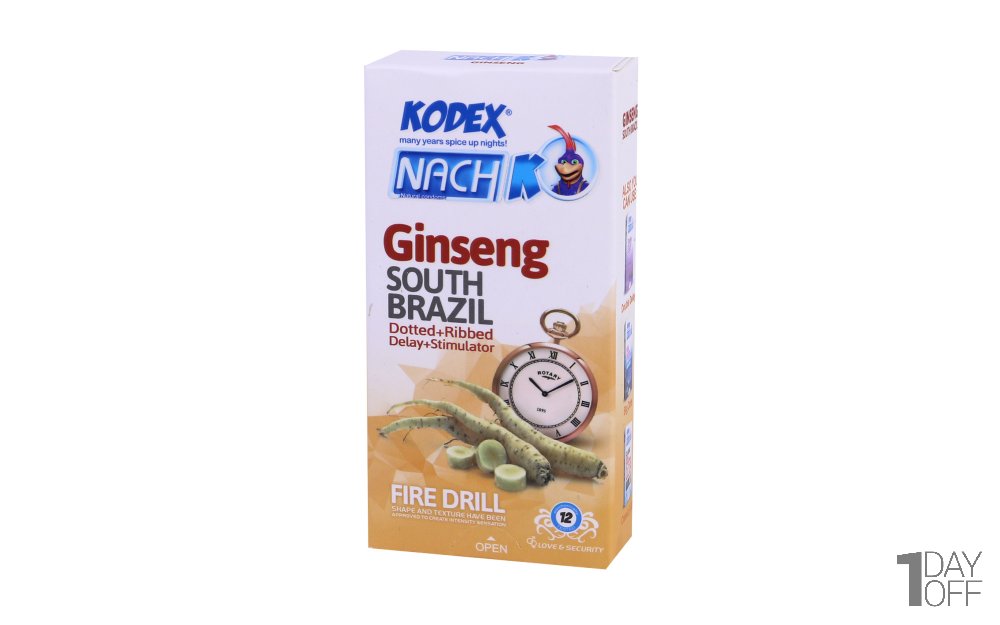کاندوم ناچ کدکس (NachKodex) مدل Ginseng South Brazil