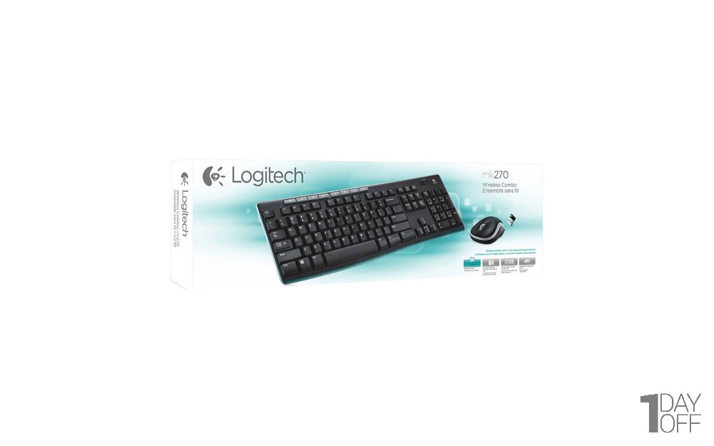 کیبورد و موس بی‌سیم LOGITECH مدل MK270