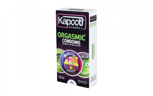 کاندوم خاردار کاپوت (Kapoot) مدل ORGASMIC بسته 12 عددی 