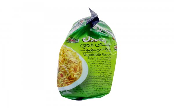 بسته 5 عددی نودل سبزیجات هاتی‌کارا گلستان مقدار 75 گرم