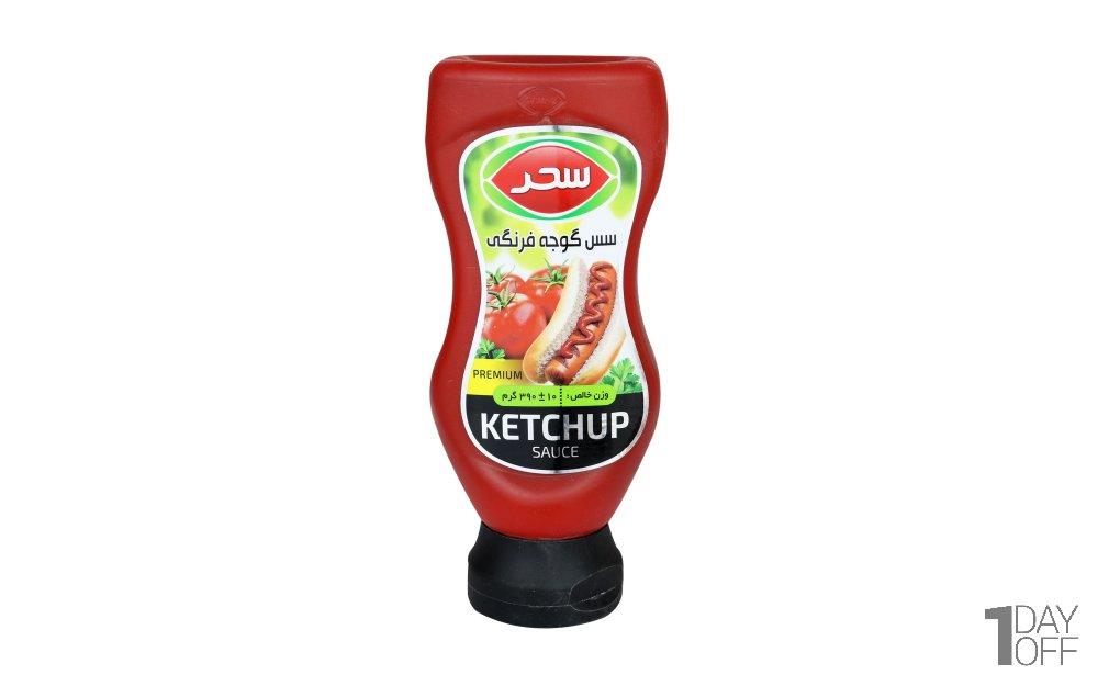 سس گوجه‌فرنگی سحر مقدار 390 گرم