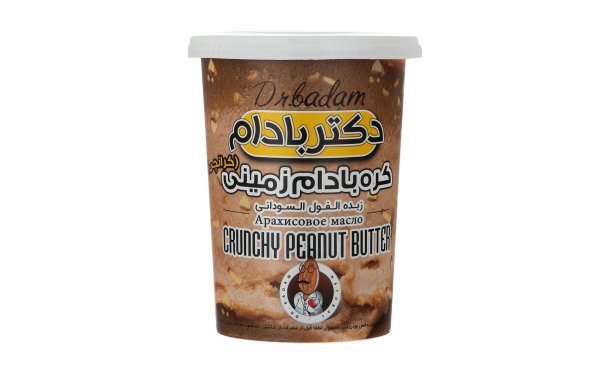 کره بادام‌زمینی کرانچی دکتر بادام مقدار 470 گرم