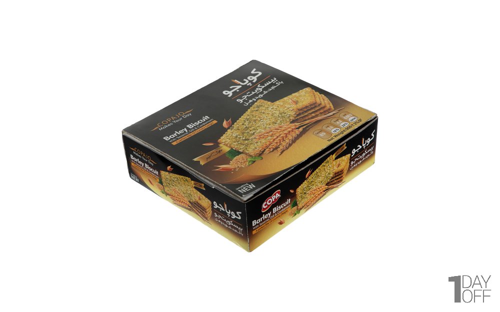 بیسکویت پذیرایی جو با شوید، هل و کنجد کوپا مقدار 900 گرم