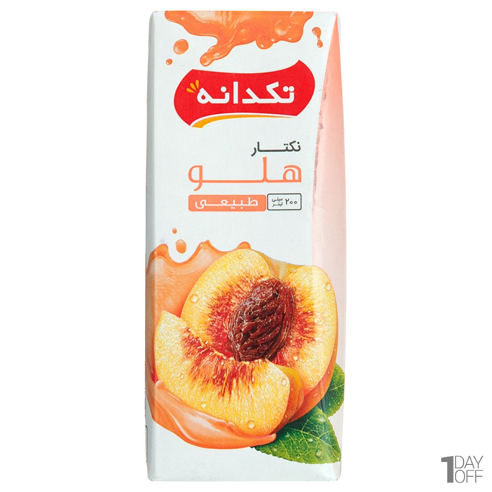 نکتار هلو تکدانه مقدار 200 میلی‌لیتر