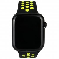 ساعت هوشمند طرح اپل رنگ مشکی و زرد نئون مدل W5 