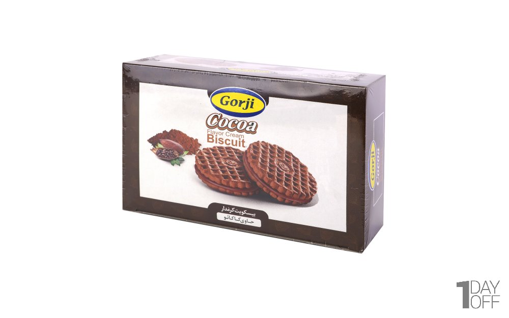 بیسکویت کرمدار حاوی کاکائو گرجی مقدار 390 گرم - حاوی پودر کاکائو / در جای خشک و خنک و دور از نور خورشید نگهداری شود