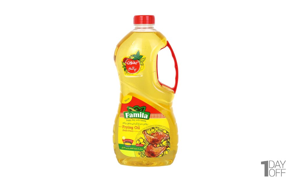 روغن مخصوص سرخ‌کردنی بدون پالم فامیلا مقدار 1.8 لیتر