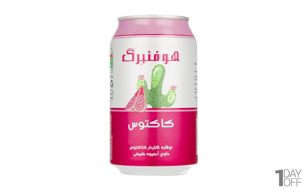 آبمیوه گازدار با طعم کاکتوس هوفنبرگ مقدار 330 میلی‌لیتر