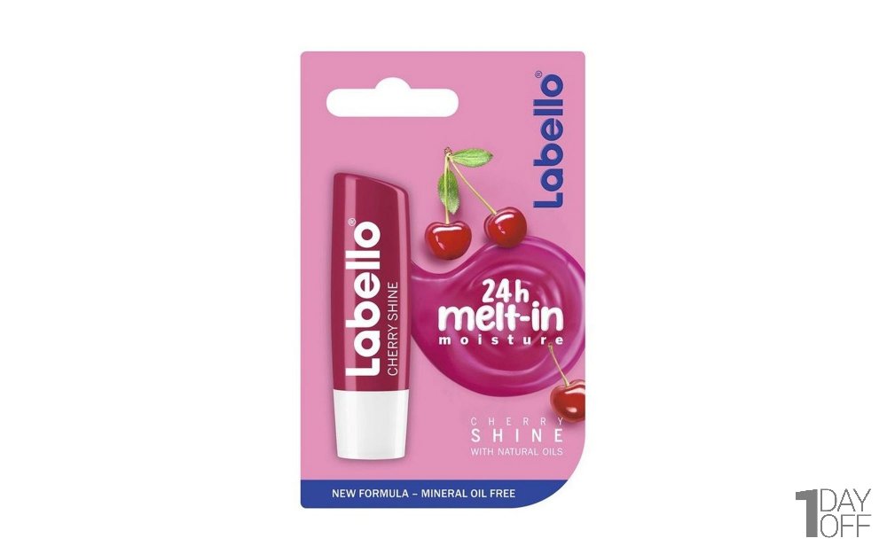 بالم لب لابلو Labello مدل Cherry Shine رایحه آلبالو مقدار 4.8 گرم 