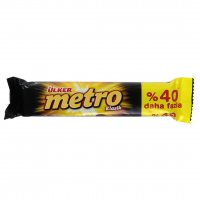 شکلات با مغز کارامل و بادام‌زمینی مترو دوبل (ulker metro) 40% اکستـرا مقدار 50 گرم