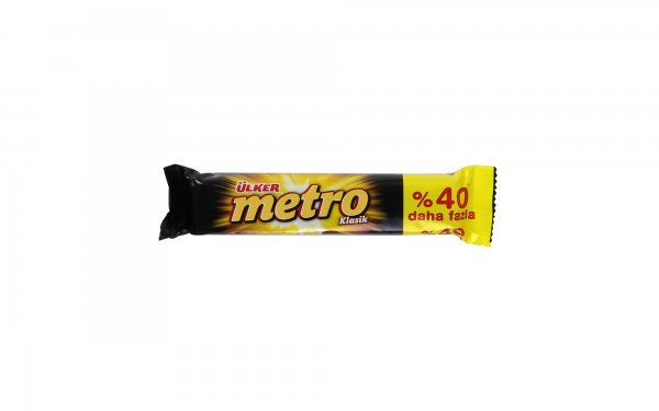 شکلات با مغز کارامل و بادام‌زمینی مترو دوبل (ulker metro) 40% اکستـرا مقدار 50 گرم