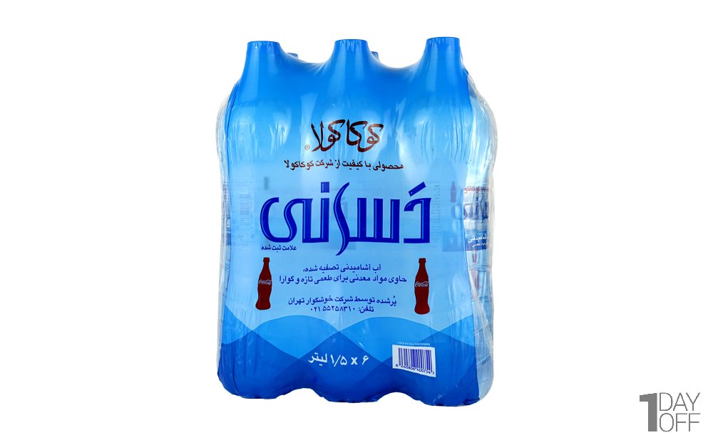  آب‌ آشامیدنی دسانی کوکاکولا مقدار 1.5 لیتر بسته 6 عددی