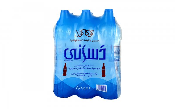  آب‌ آشامیدنی دسانی کوکاکولا مقدار 1.5 لیتر بسته 6 عددی