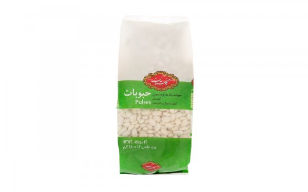 لوبیا سفید گلستان مقدار 450 گرم  