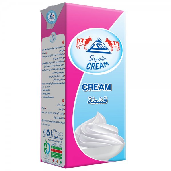 خامه مدت‌دار شکلی مقدار 1 لیتر