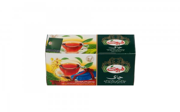 چای کیسه‌ای سیاه سیلان ارل‌گری طبیعت بسته 25 عددی