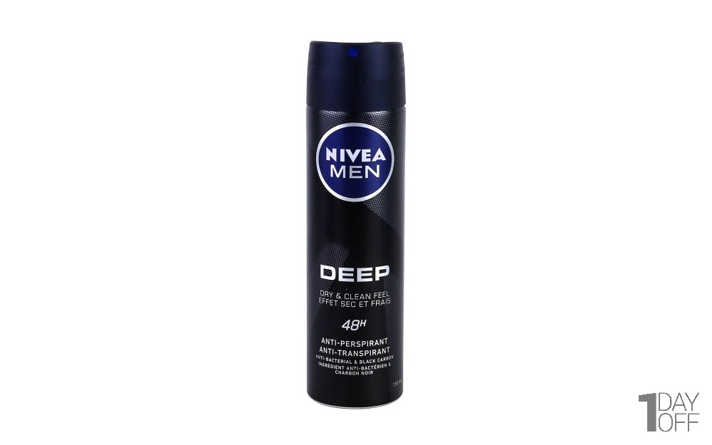 اسپری ضدتعریق مردانه Deep نیوا (Nivea) مقدار 150 میلی‌لیتر
