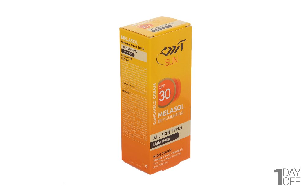 کرم ضدآفتاب SPF30 رنگی آردن مدل Light Beige مقدار 50 میلی‌لیتر
