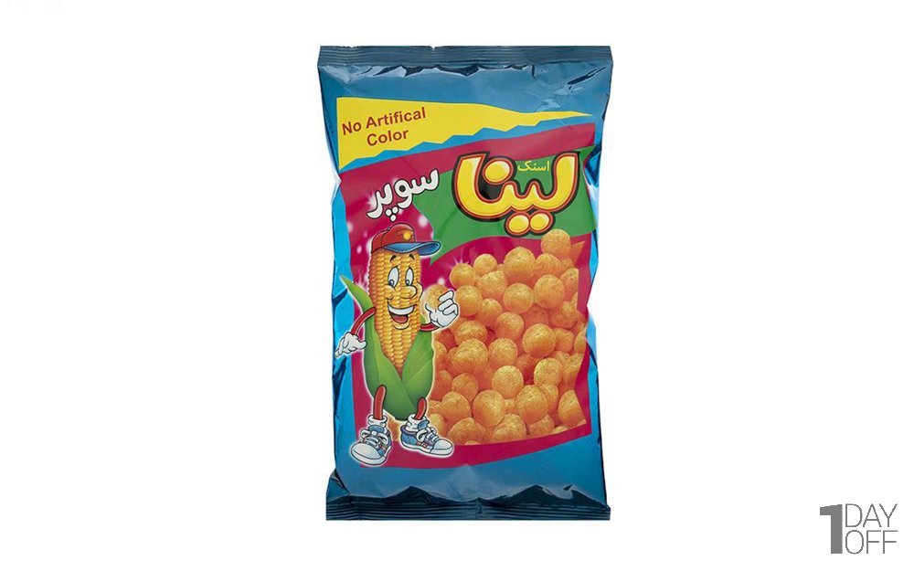 اسنک سوپر توپی لینا مقدار 90 گرم