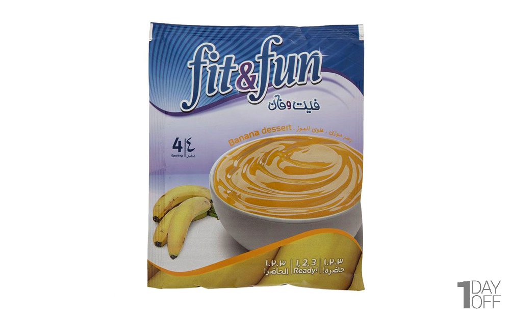 دسر موزی فیت و فان مقدار 110 گرم