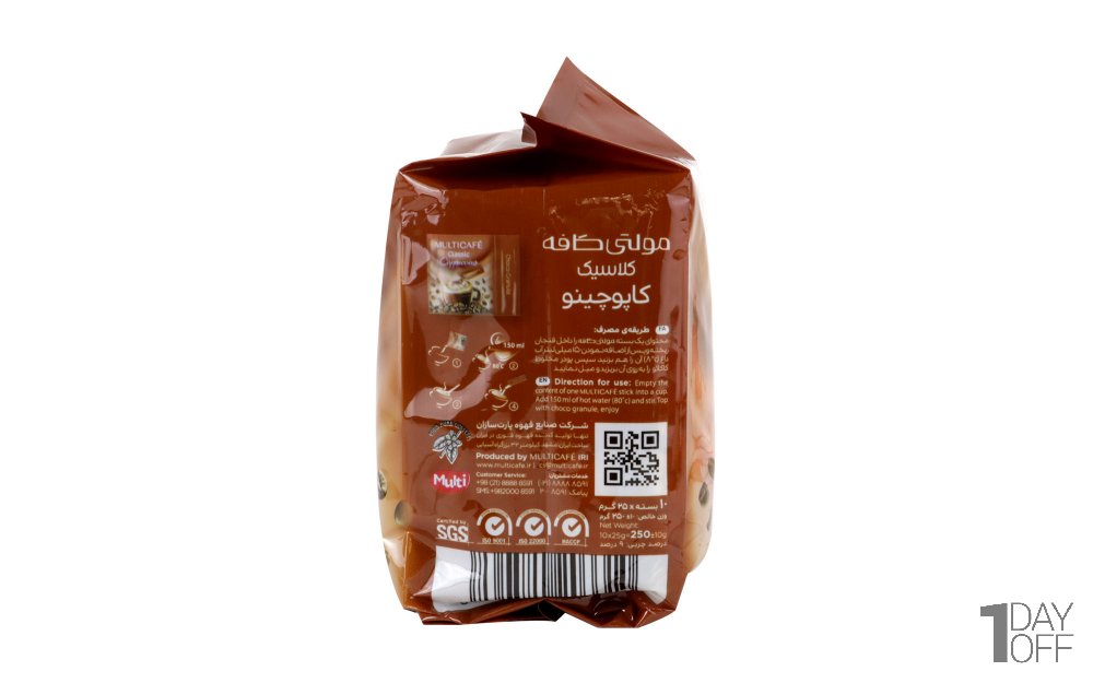 کاپوچینو کلاسیک مولتی‌کافه بسته 10 عددی