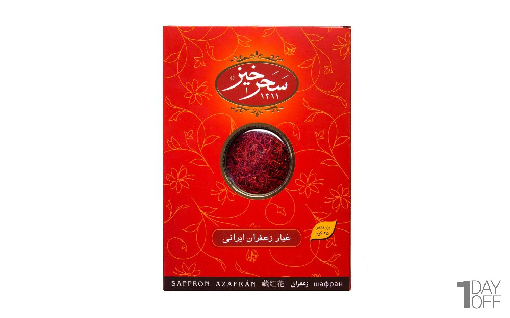 زعفران نگین سحرخیز مقدار 25 گرم 